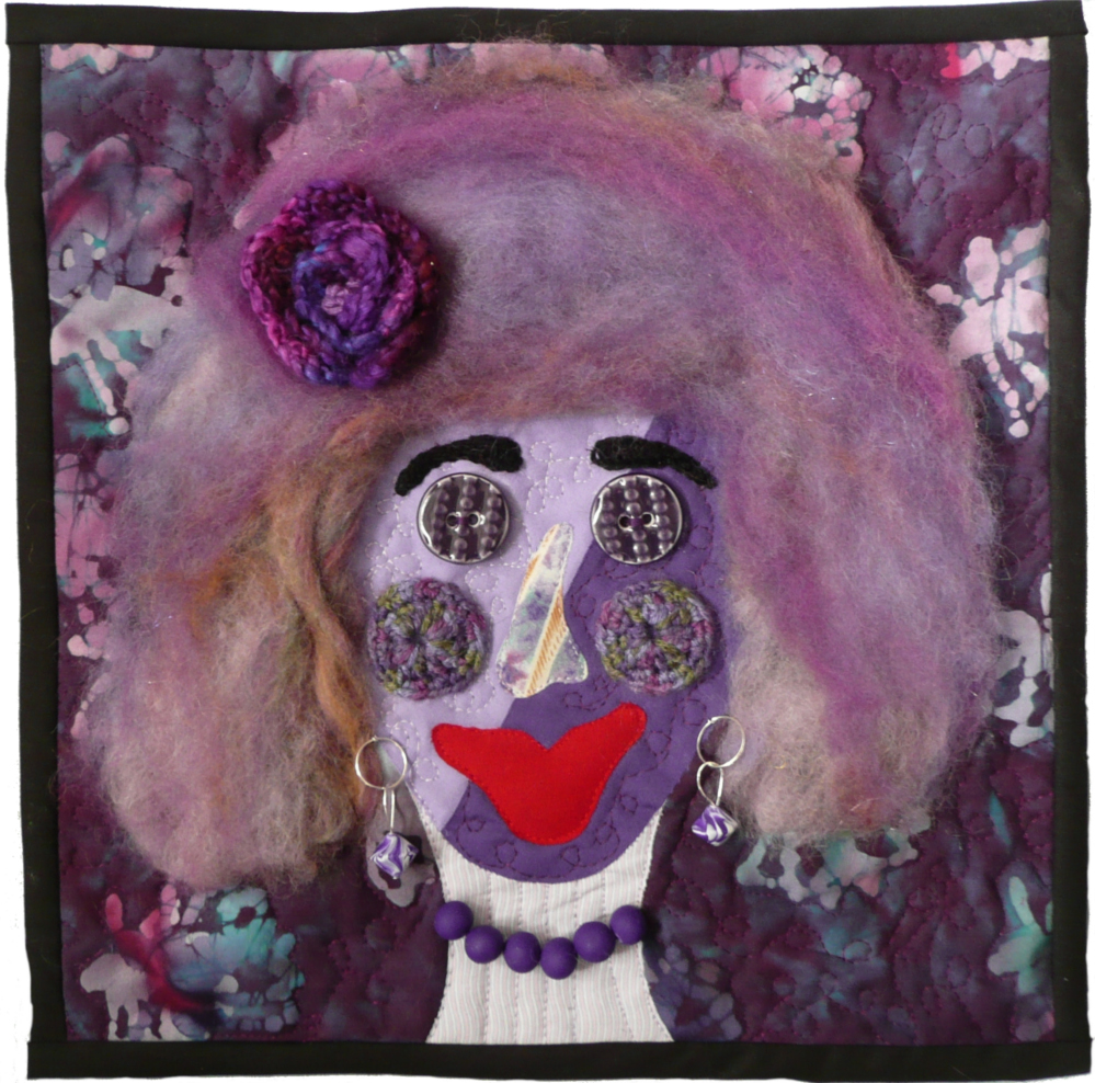 purple fiber artist